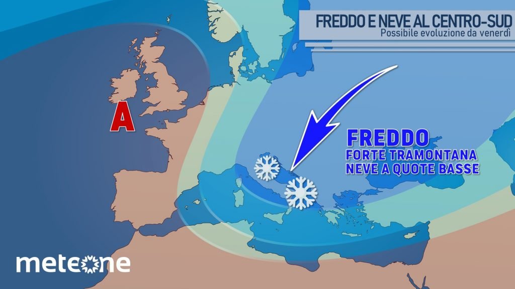 Irruzione gelida al sud