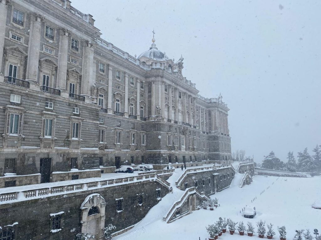 Spagna: la nevicata del secolo