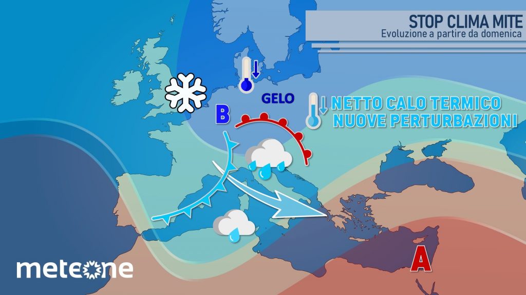 Gelo dell'est verso l'Europa